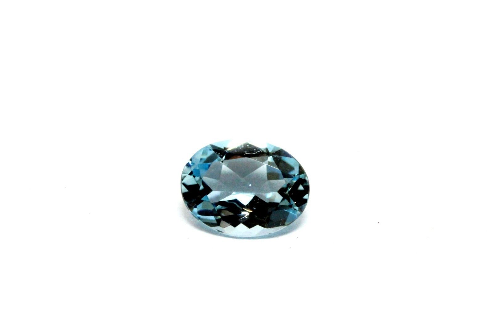 natural aquamarine 1.02ct 8x6 oval 7.91x6.03x3.63mm transparent blue gemstone