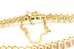 14k yellow gold S link 1.47ctw diamond tennis bracelet 7 inch 5.35mm 16.11g
