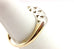 14k yellow gold 0.50ctw round diamond 5 stone ring band size 7 3.97g vintage