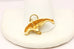 14k yellow gold manatee pendant charm 2.17g 0.75 inch vintage estate