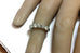 platinum 1.76ctw round diamond 7 stone ring size 5.75 woman's wedding band 1/4ea