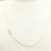 14k yellow gold oval d/c rolo cable chain necklace Italy 16 inch 1mm 1.27g