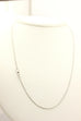 14k white gold round wheat chain necklace lobster Italy 18 inch 1.1mm 2.30g