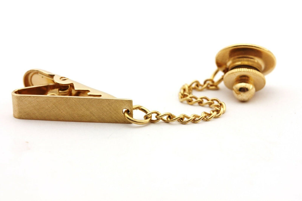 12k gold filled tie clasp tack pin estate vintage 3.22g