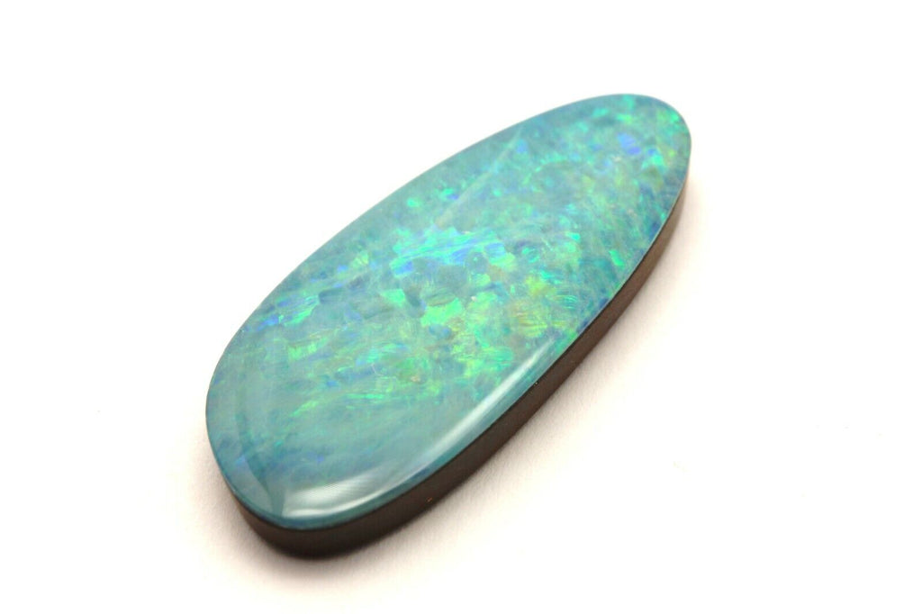 precious opal doublet 13.47ct 28x12.5mm oval freeform new