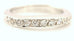 14k white gold 0.41ctw round diamond curved wedding band enhancer size 5.5 NEW