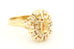 14k yellow gold 0.30ctw diamond cluster halo semimount ring size 6 4.25g vintage