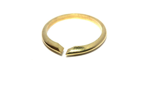 18k yellow gold 2.5mm ring shank engagement ring setting new 1.95g