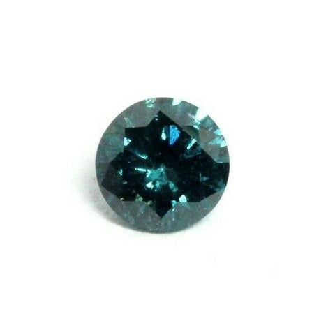 treated blue diamond 0.12ct round brilliant 3.09-3.12x1.86mm loose natural new