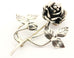 925 Mexico TB-51 sterling silver rose flower pin brooch estate vintage 11.5g