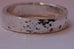 sterling silver Men's ring band hammered ducks in a row 5mm size 11 new 7.4grams