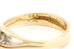 Jewelfire 14k yellow gold 3 stone engagement wedding band ring set sz6.5 3.10g