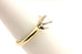 14k yellow gold 4.7mm solitaire engagement ring setting 4prong platinum sz6 2.3g
