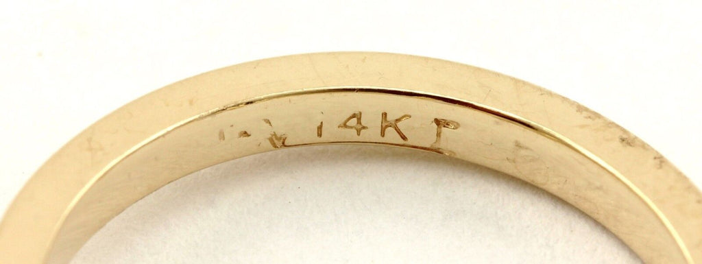 NEW 14k yellow gold 4mm 0.25ct round solitaire engagement ring setting size 4.75