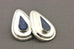 925 sterling silver lapis lazuli earrings drop dangle 1.25 inch 10.3g vintage
