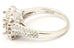 750 18k white gold 1.54ctw diamond accent engagement ring semimount size 8 7.33g