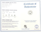 Chatham lab grown created white sapphire 1.82ct 7mm round brilliant loose new