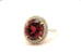 14k yellow gold 7.36ct oval pink tourmaline double halo diamond ring sz 6.5 NEW