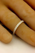 14k white gold 0.34ctw round diamond stackable band MARS 1.7g size 6.5 2.5mm NEW