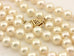 14k yellow gold 22" 6-6.3mm round white cultured pearl necklace strand NEW