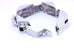 sterling silver 7 inch 15mm bracelet tab clasp CZ black onyx art deco 64.89g