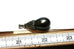 sterling silver pendant 19mm black Tahitian pearl tear drop dangle 5.51g
