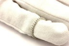 platinum 0.44ctw diamond eternity wedding band ring size 5 2.54g new