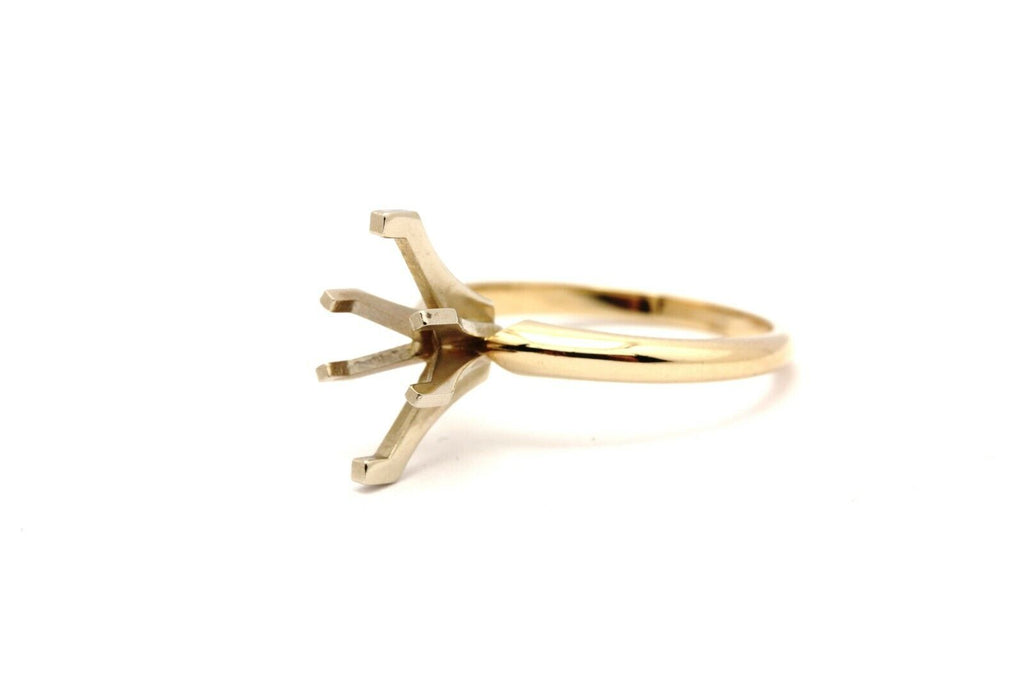 11x7mm marquise engagement ring solitaire setting 14k gold NEW 2.58g size 6.25