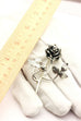 925 Mexico TB-51 sterling silver rose flower pin brooch estate vintage 11.5g