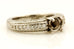 platinum 5.3mm round 0.55ct semi mount diamond engagement ring 0.15ctw band sz 4