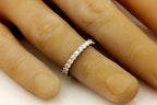 PLATINUM 0.55CTW ROUND DIAMOND ANNIVERSARY WEDDING BAND RING SIZE 5.75 NEW