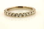 PLATINUM 0.55CTW ROUND DIAMOND ANNIVERSARY WEDDING BAND RING SIZE 5.75 NEW