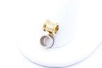 14k gold slide pendant setting 6.3mm round mount 3.4g findings 5.5mm chain hole