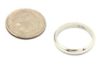 Platinum 3mm low dome high polish wedding band ring size 4.5 NEW 3.37 grams