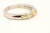 platinum 18k yellow gold 0.16ctw baguette diamond band size 6.75 ring 6.98g