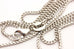 14k white gold Franco chain necklace lobster 16 inch 1.25mm 2.77g new