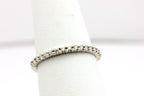 Platinum .23ctw round diamond anniversary wedding band size 6.75 ring NEW 3.02g