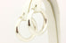 925 sterling silver hollow hoop earrings snap closure 1 inch 4mm 3.2g vintage
