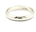 Platinum 3mm low dome high polish wedding band ring size 4.5 NEW 3.37 grams