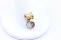 14k gold slide pendant setting 6.3mm round mount 3.4g findings 5.5mm chain hole