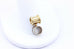 14k gold slide pendant setting 6.3mm round mount 3.4g findings 5.5mm chain hole