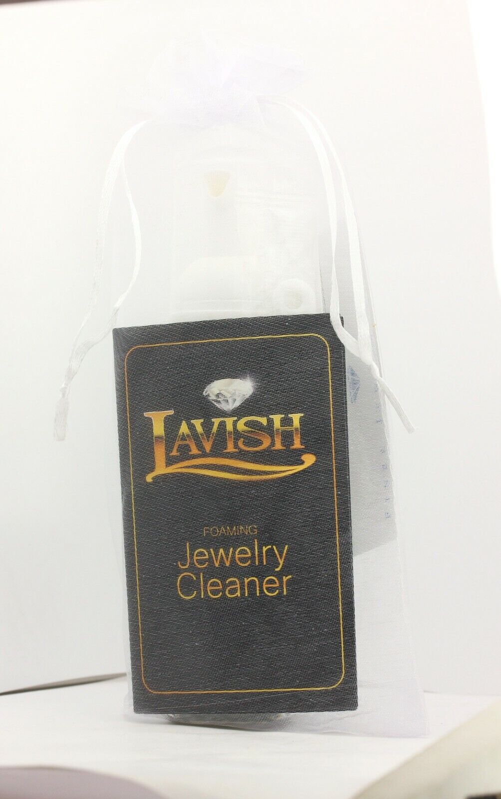 LAVISH foaming jewelry cleaner 2.5 fl oz 75ml bottle with brush