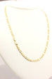 SMG ITALY 14k yellow gold figaro chain necklace lobster 18 inch 4mm 9.96g estate