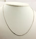14k white gold box link 1.9g 16 inch 0.9mm chain necklace lobster clasp new