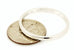 14k white gold 2mm domed size 10.75 wedding band ring NEW 2.28g regular fit