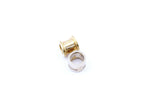 14k gold slide pendant setting 6.3mm round mount 3.4g findings 5.5mm chain hole