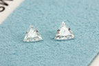 matched pair natural loose diamond 0.28ctw triangle brilliant trillions GH VS
