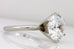 platinum 11.5mm round brilliant cubic zirconia solitaire engagement ring 7.65g