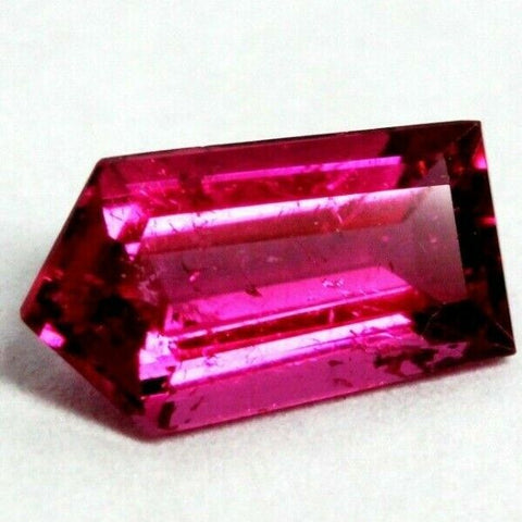 pink tourmaline bullet step cut 0.97ct 8.71x4.82x3.21mm natural loose gemstone