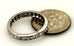 Platinum .81ctw round diamond eternity wedding band sz 4.25 ring vintage estate
